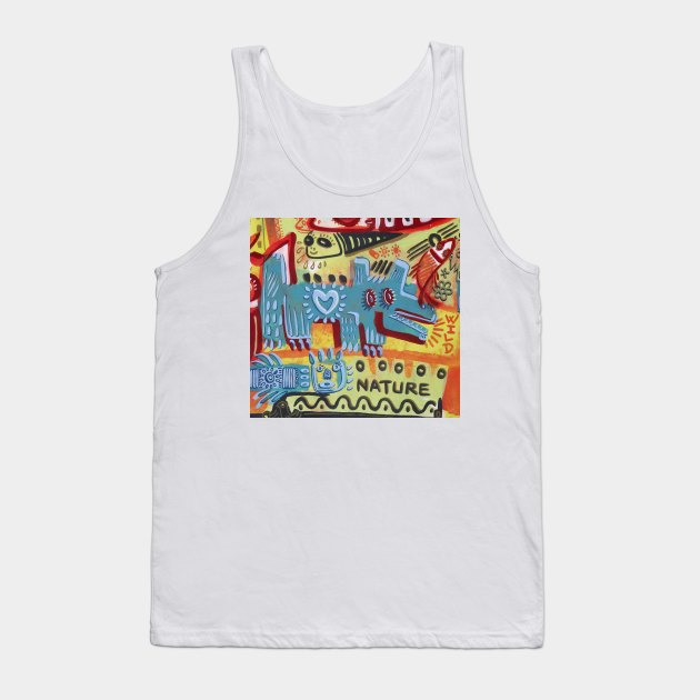 dog Tank Top by Angel Rivas